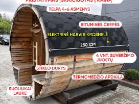 2,5 m termomedžio pirtis, 1m. garantija. Atvežame