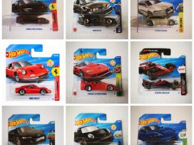 Įvairūs hot wheels kolekciniai modeliukai