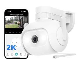 WiFi 360 Apsaugos kamera su sirena LED strobu