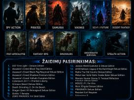Steam žaidimų offline paskyros