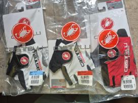 Castelli Rosso Corsa Pro V pirštinės - baltos 001