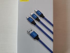 Baseus Rapid Series 3-in-1 kombinuotas Usb kabelis
