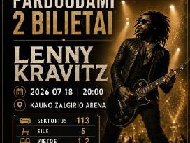 Parduodami 2 bilietai į Lenny Kravitz koncertą