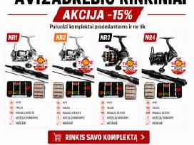 Avižadrebio žvejybos pilni komplektai
