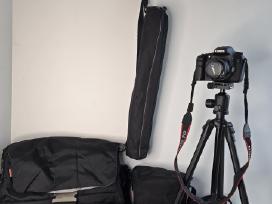 Canon EOS 7d fotoaparato komplektas su 3 objektyva