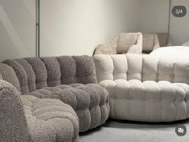 Parduodama trijų dalių Boubble boucle aud sofa