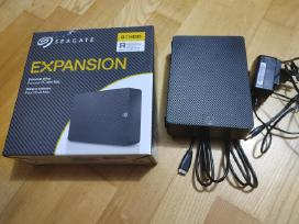 Išorinis HDD, seagate 8tb, garantija dar iki 2028