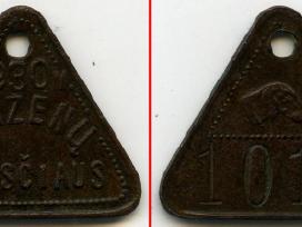 1930 šuns žetonas