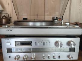 Sony Ps-x40 plokštelių grotuvas su resiveriu