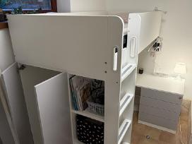Parduodamas lovos ir stalo komplektas Ikea Smstad