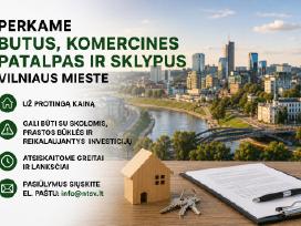 Perkame butus, komercines patalpas Vilniuje