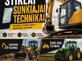 Stiklai statybinei ir žemės ūkio technikai