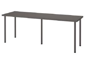 Pilkas rašomasis stalas/desk Ikea Lagkapten 200x60