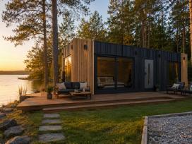 Premium modulinis namelis 9x3 m Visų metų naud