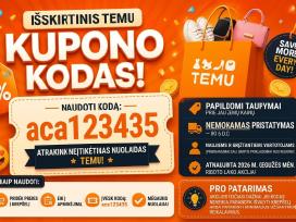 Nuolaidų kodas Temu Discount code