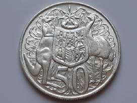 Australija 50 centų sidabras 1966
