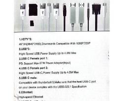 Daugiafunkcinis Usb-c adapteris
