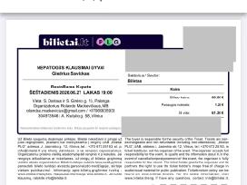 Du bilietai į Nepatogius klausimus 06.27 Palangoje
