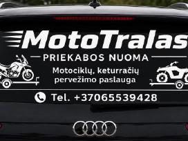 Moto priekabos nuoma, pervežimas. Klaipėda