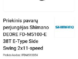 Shimano Deore priekinis begių perjungėjas