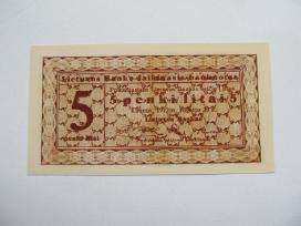 5 litai , Lietuva , 1922 rugsėjis