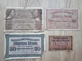 1918 Ostmarkės cirkuliavusios Lietuvoje