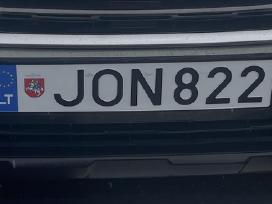 Valstybiniai automobilio numeriai Jon 822