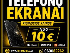iPhone, Samsung, Huawei, Xiaomi ekranai
