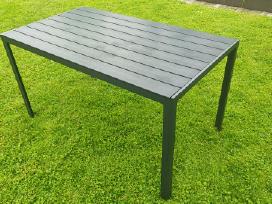 Lauko stalas, juodos sp., 140 x 80 x 74 cm.