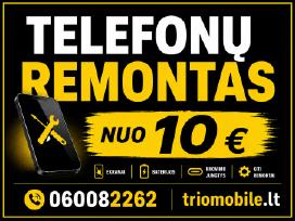 iPhone, Samsung, Huawei, Xiaomi remontas,