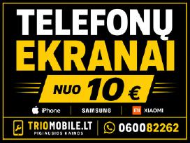 iPhone, Samsung, Huawei, Xiaomi ekranai
