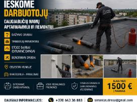 Ieškomi plataus profilio statybininkai