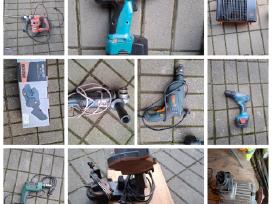Parduodami įvairūs naudoti elektriniai įrankiai –
