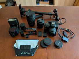 Canon m50 su daug priedų