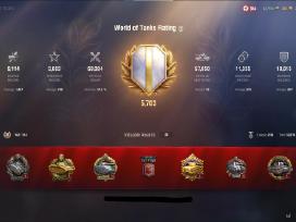 World of tanks Eu acc 406 Tankai Garaze