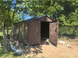 Klaipėdos gamybos 3.4x5.6 m. metalinis garažas