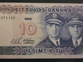 10 Litų 1993 m. Replacement Unc stovis