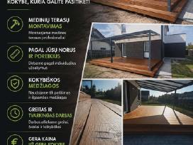 Terasos įrengimas, montavimas Vilnius- Vilniaus r.