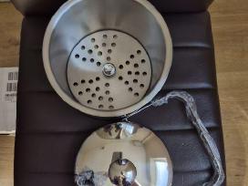 Ledo kibirėlis su dangčiu ir sieteliu / filtru