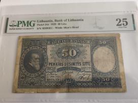 1928 metų sertifikuotas 50 litų litu