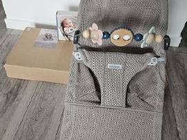 Babybjörn gultukas Bliss Mesh,grey/beige su žaislu
