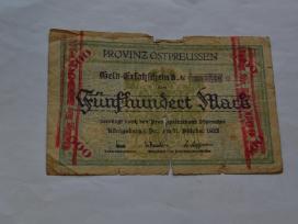 500 Karaliauciaus markiu 1922 m.