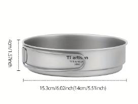 Titaninė turistinė keptuvė 500 ml 97g