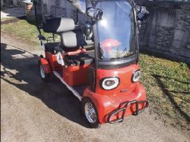 Naujas elektrinis keturratis su saulės baterijomis