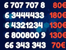 Gražus VIP numeris 3333 4444 800800