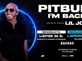 Du bilietai į Pitbull koncertą