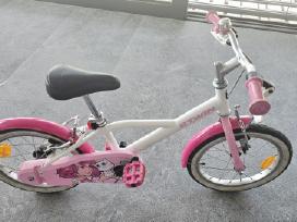 Decathlon btwin mergaitiškas rožinis dviratukas