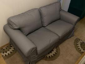 Ikea dvivietė pilka sofa