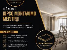 Ieškome Gipso Montavimo Meistrų