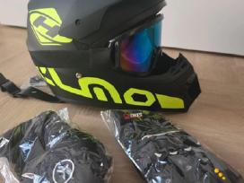 Pilno veido šalmas BMX, motokroso M 55-56cm